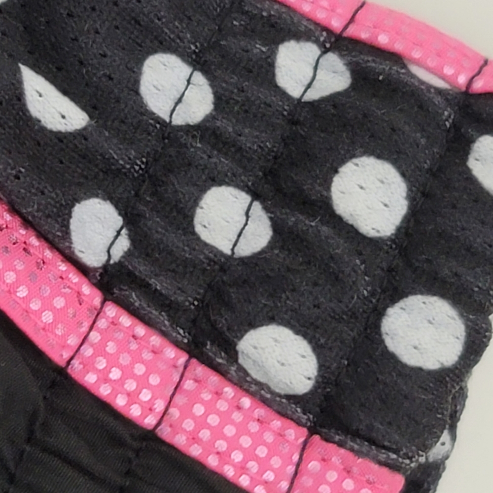 PINK Victoria's Secret Black & Hot Pink Polka Dot Women's Athletic Shorts - Picture 4 of 10